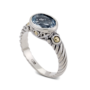 ADINA RING-BLUE TOPAZ