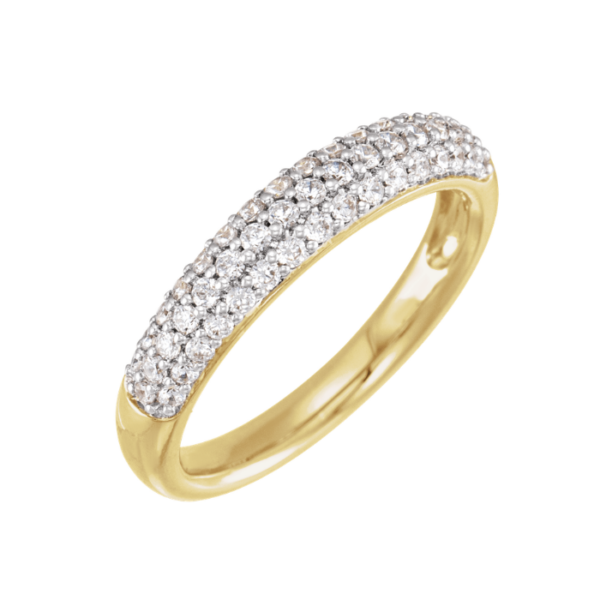14K Yellow Gold 1/2 CTW Lab-Grown Diamond Ring