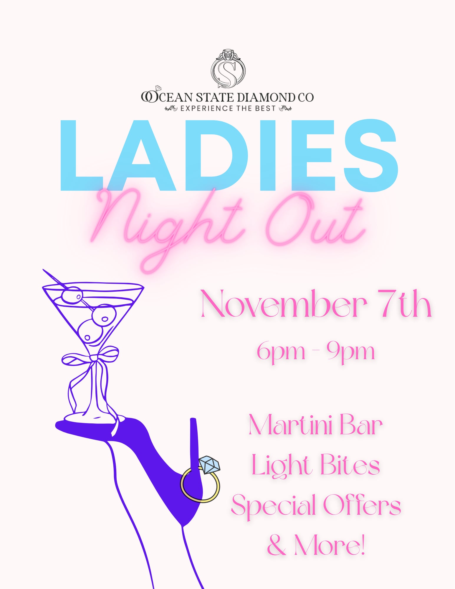 Ladies Night Out at Ocean State Diamond Co. November 7, 2026
